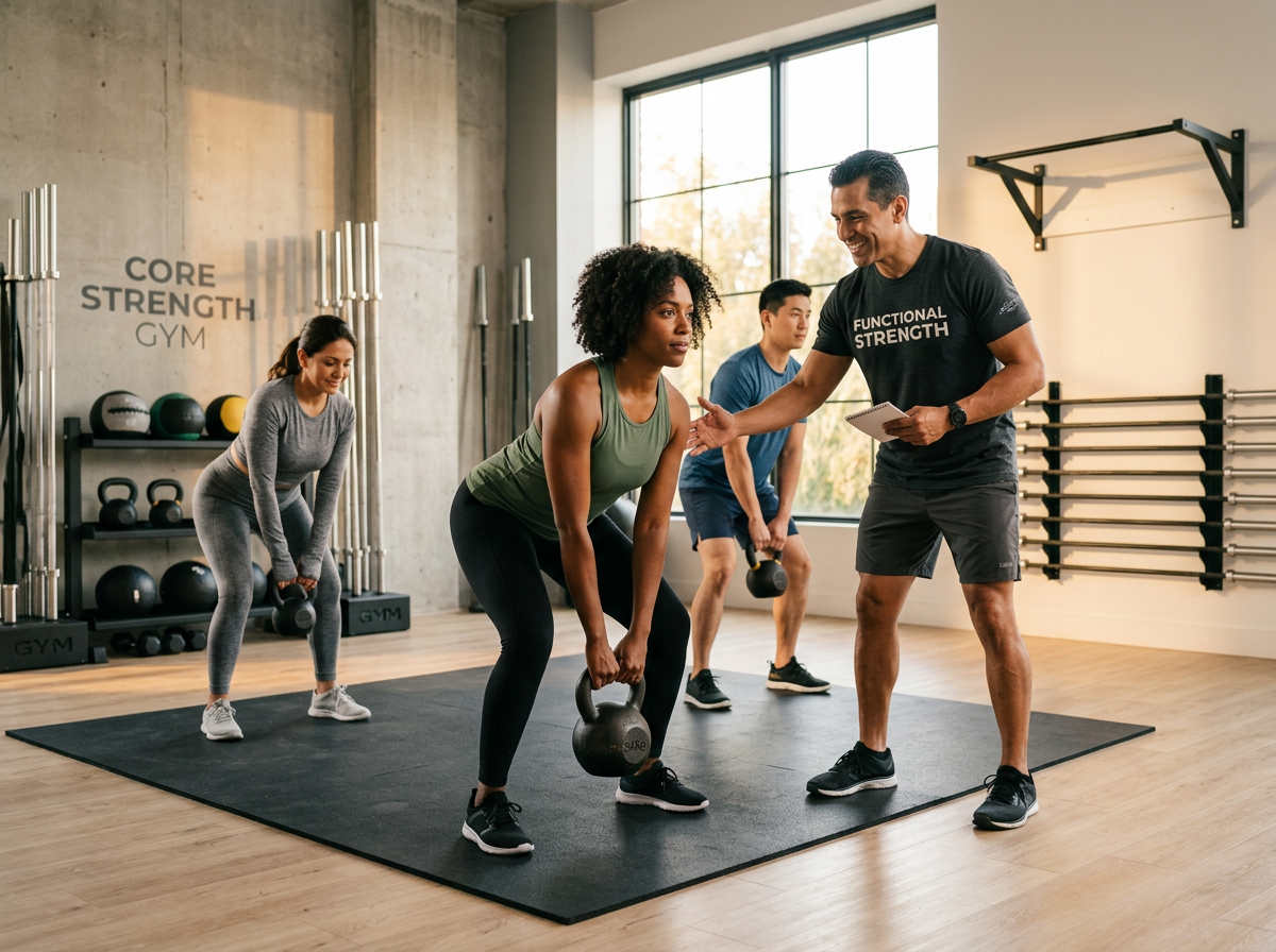 Small group training session at PulseForm Studio